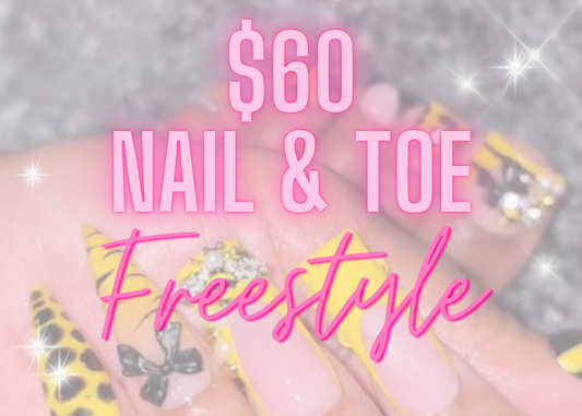 $60 Nail & Toe Freestyle (10 spots)